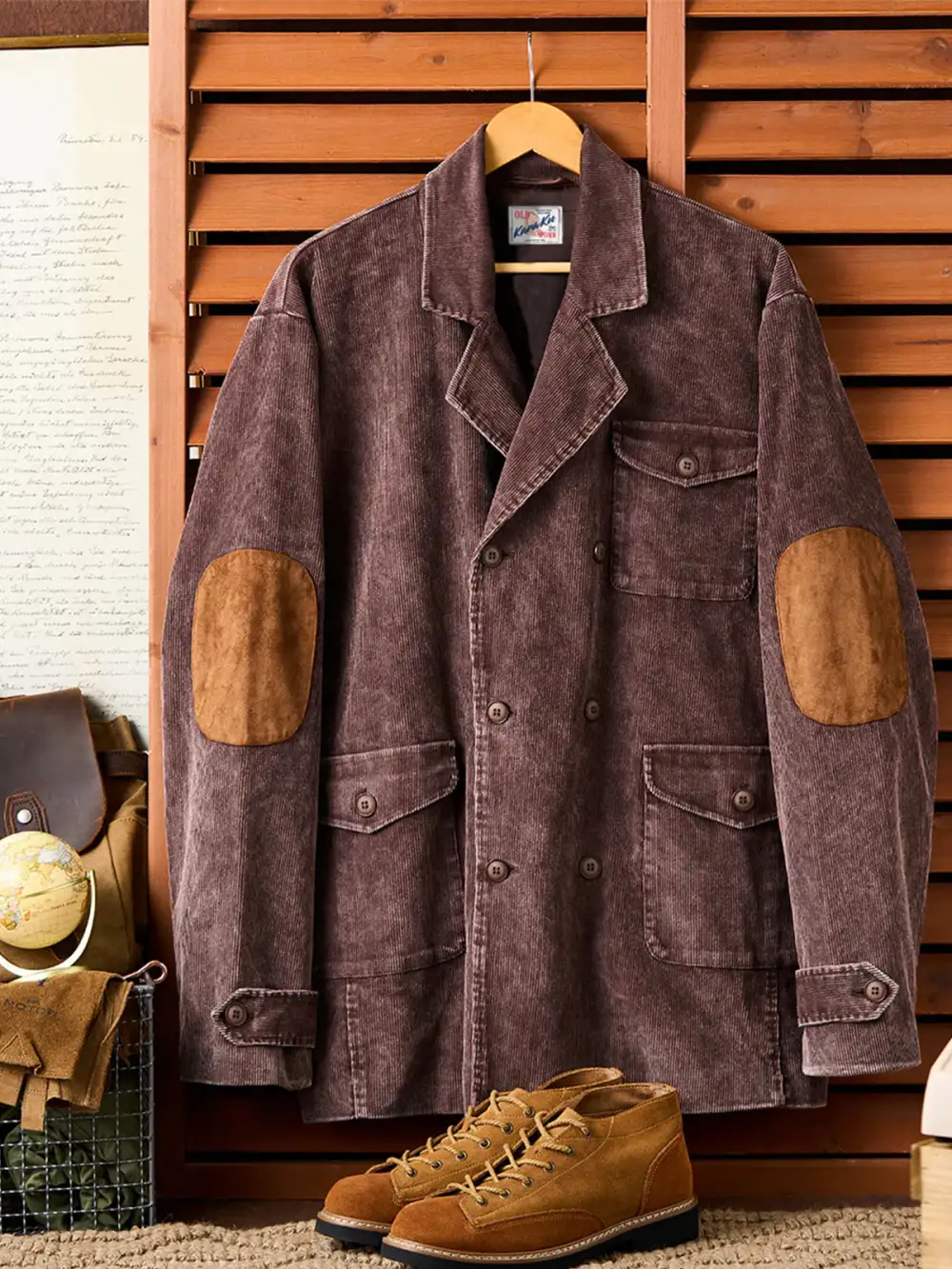 Men's Corduroy Suede Texture Tailored Jacket