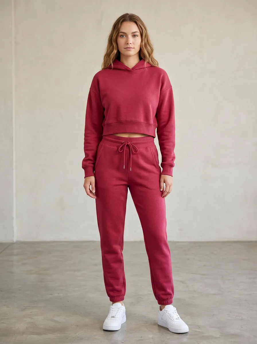 Women's Balanced Printed Sweatpants Set