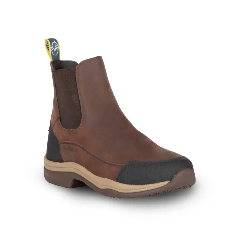 Minimal Weather-Ready Leather Riding Boots