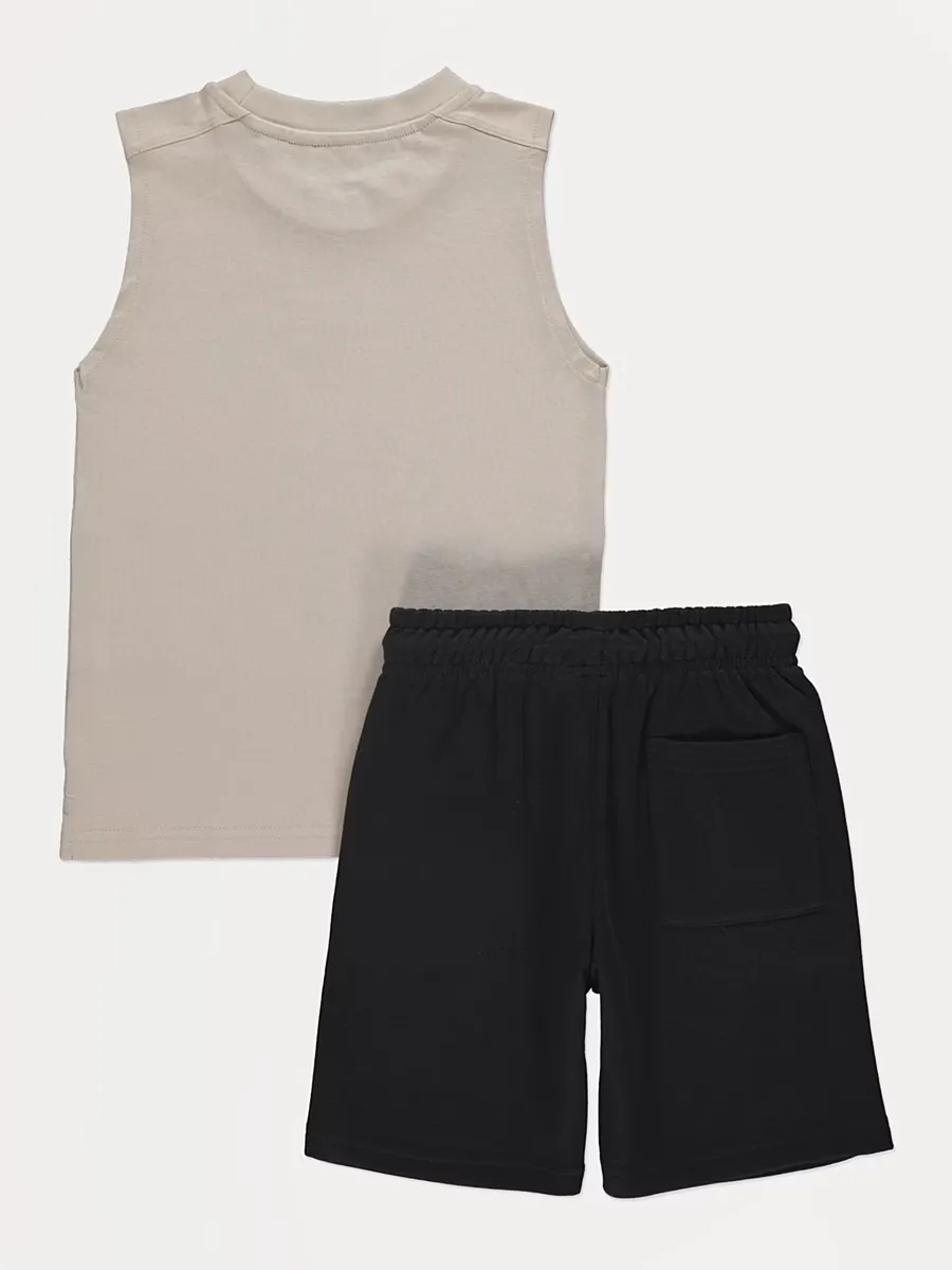 Original Vibes New York Vest and Shorts Outfit