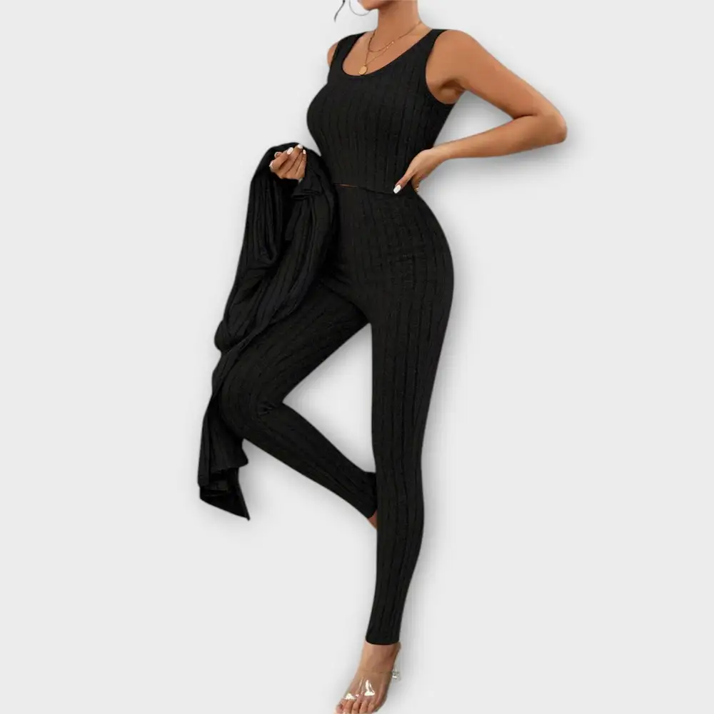 Cardigan Long Sleeve Matching Set
