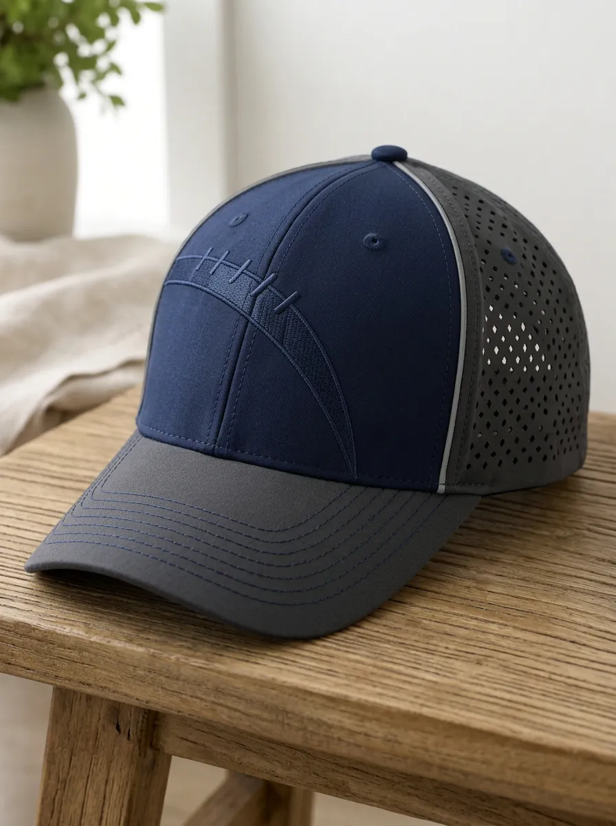 Men's Gridiron Football Fan American Football Stitch Pattern Printed Cap