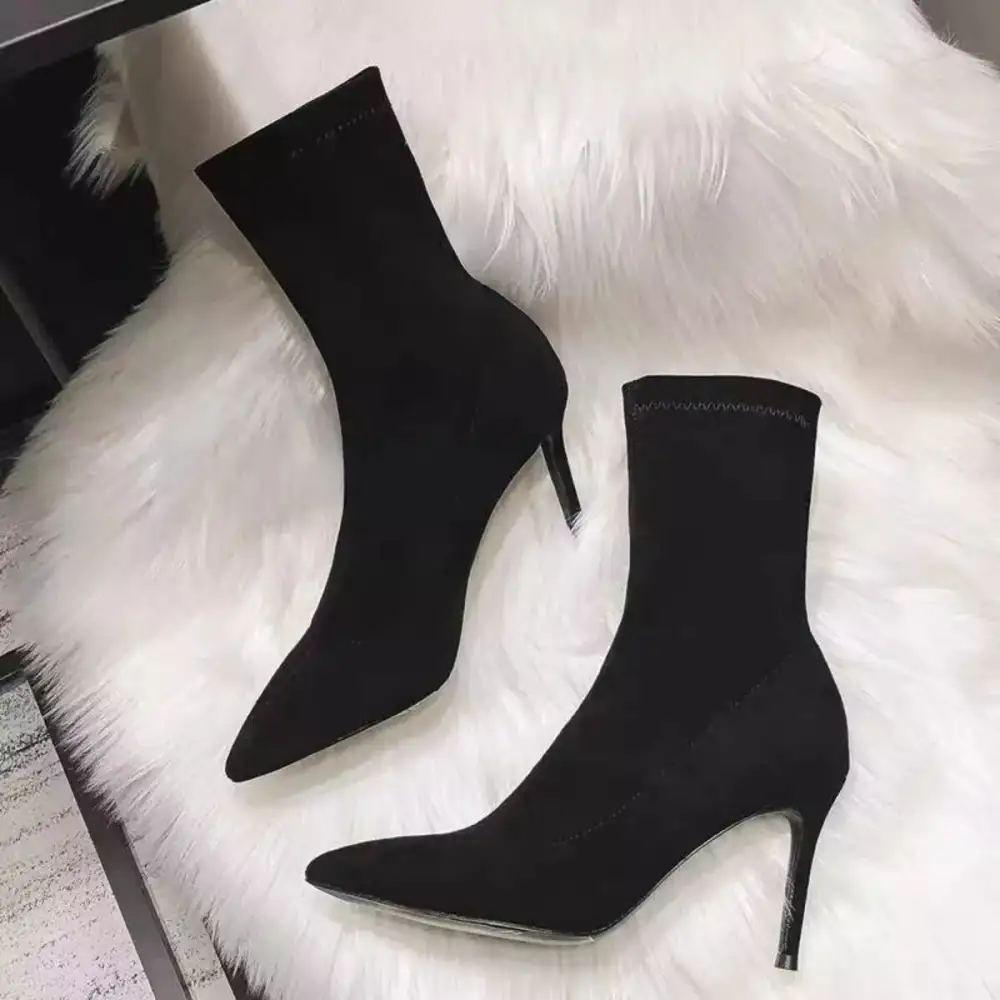 Classic Pointed Toe Stiletto Boots