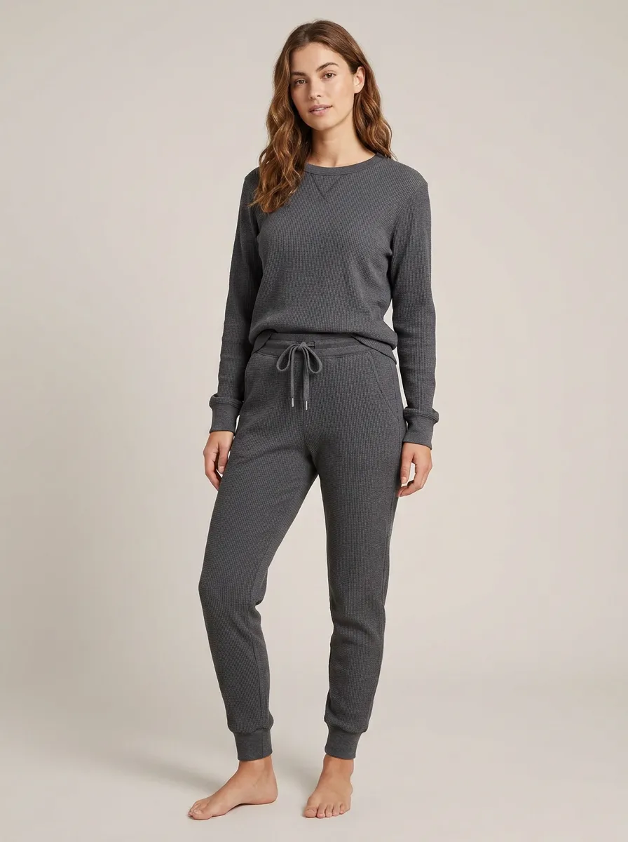 Women's Classic Waffle Knit Lounge Set