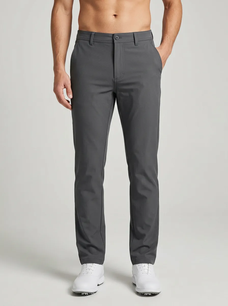 Men's Golf Lover Grey Solid Performance Printed Pants