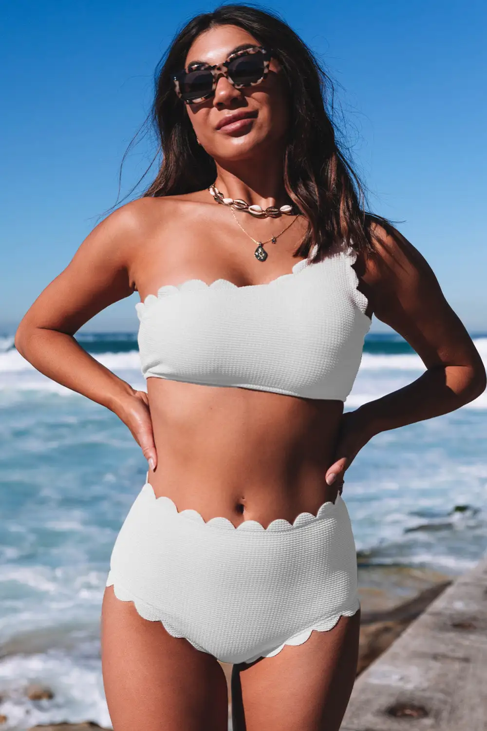 Swimwear Solid Decoration Bodycom Active Bikinis