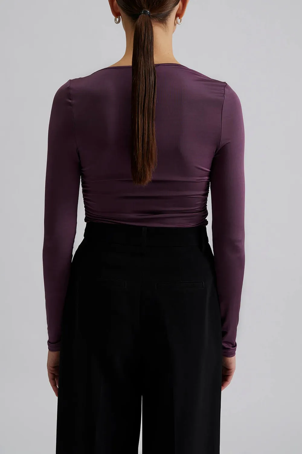Ring detail jersey top