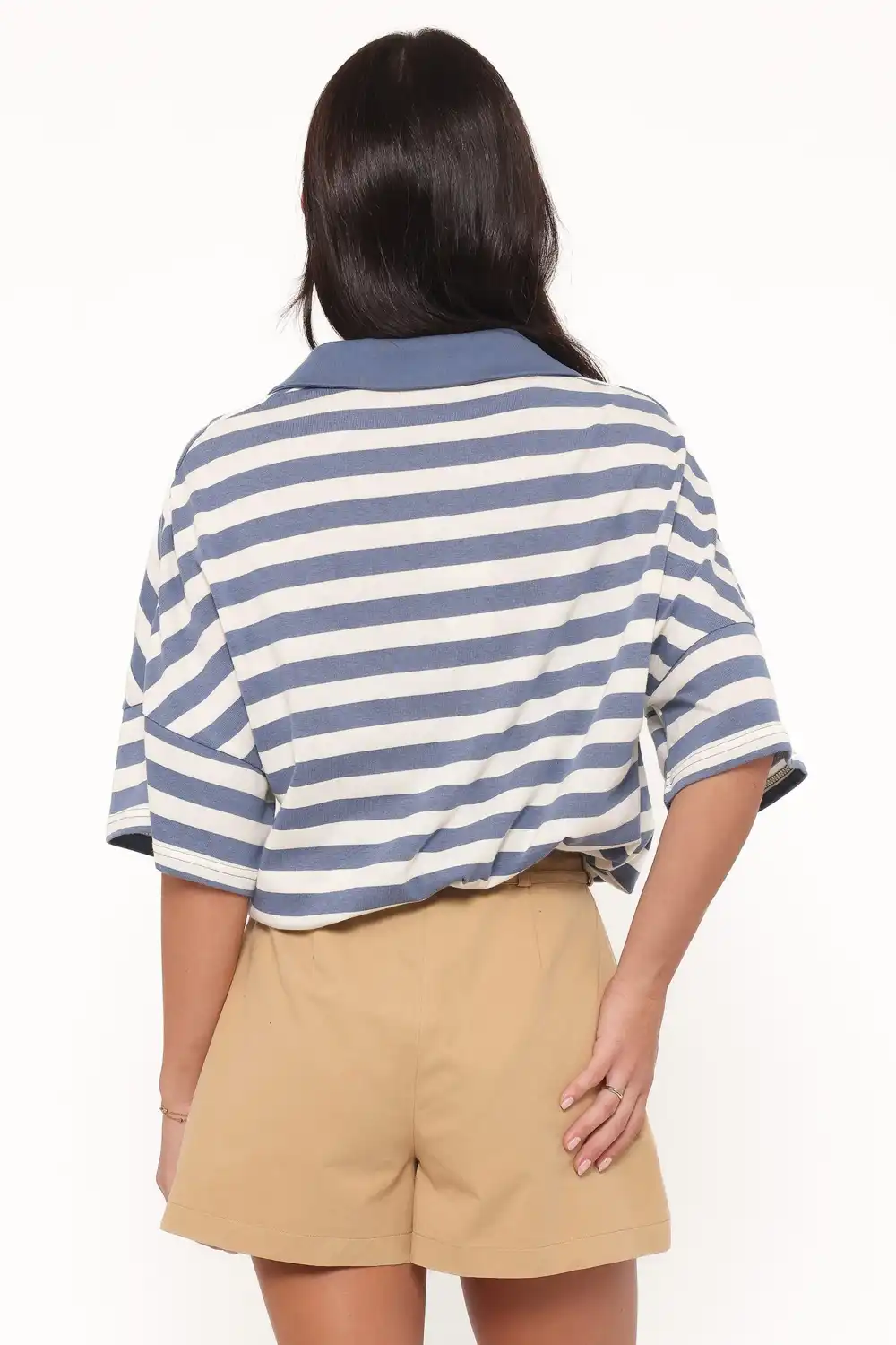 Cotton High Waist Pleated Casual Shorts