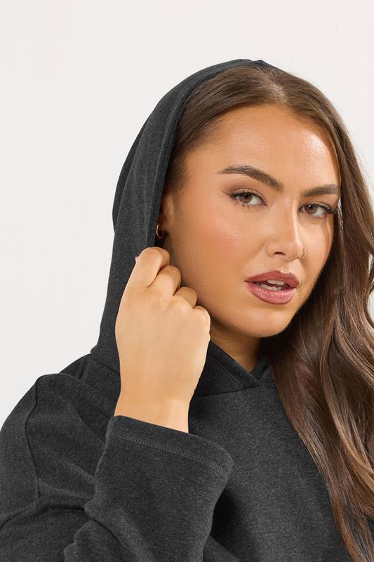 Grey Seam Detail Hoodie detail 3