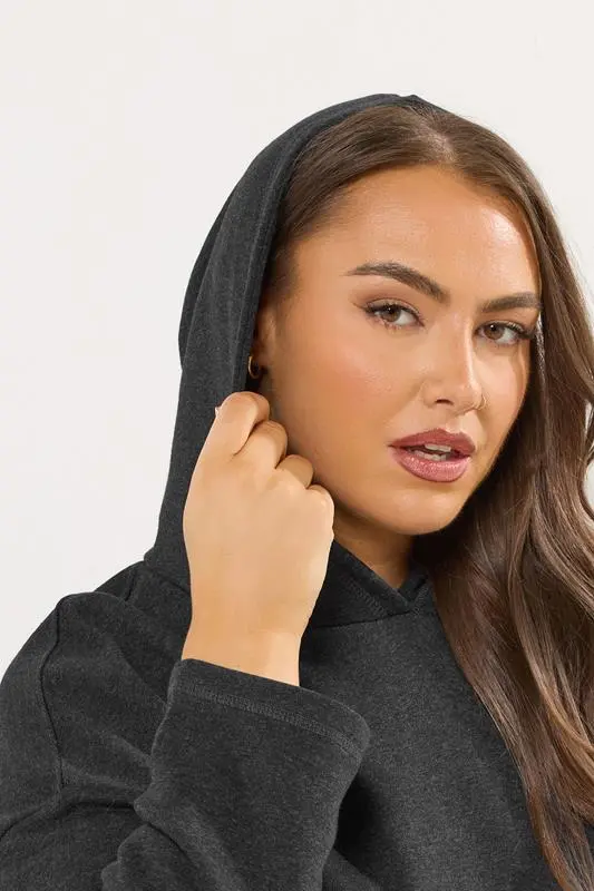 Grey Seam Detail Hoodie