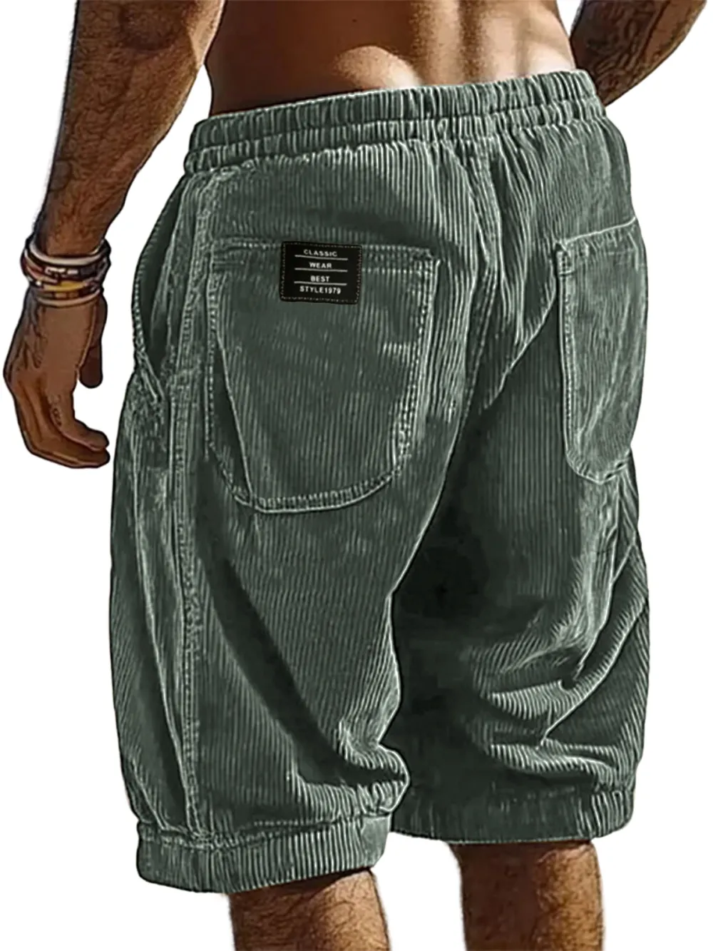 Clean Cut Corduroy Utility Pocket Shorts