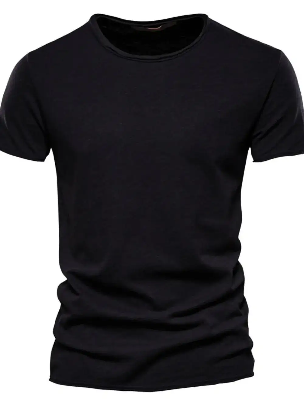 Button Detail Crew Neck Short Sleeve Tee