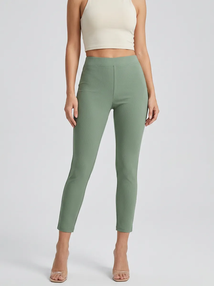 Refined High-Stretch Mid-Rise Mid-Rise Stretch Pants