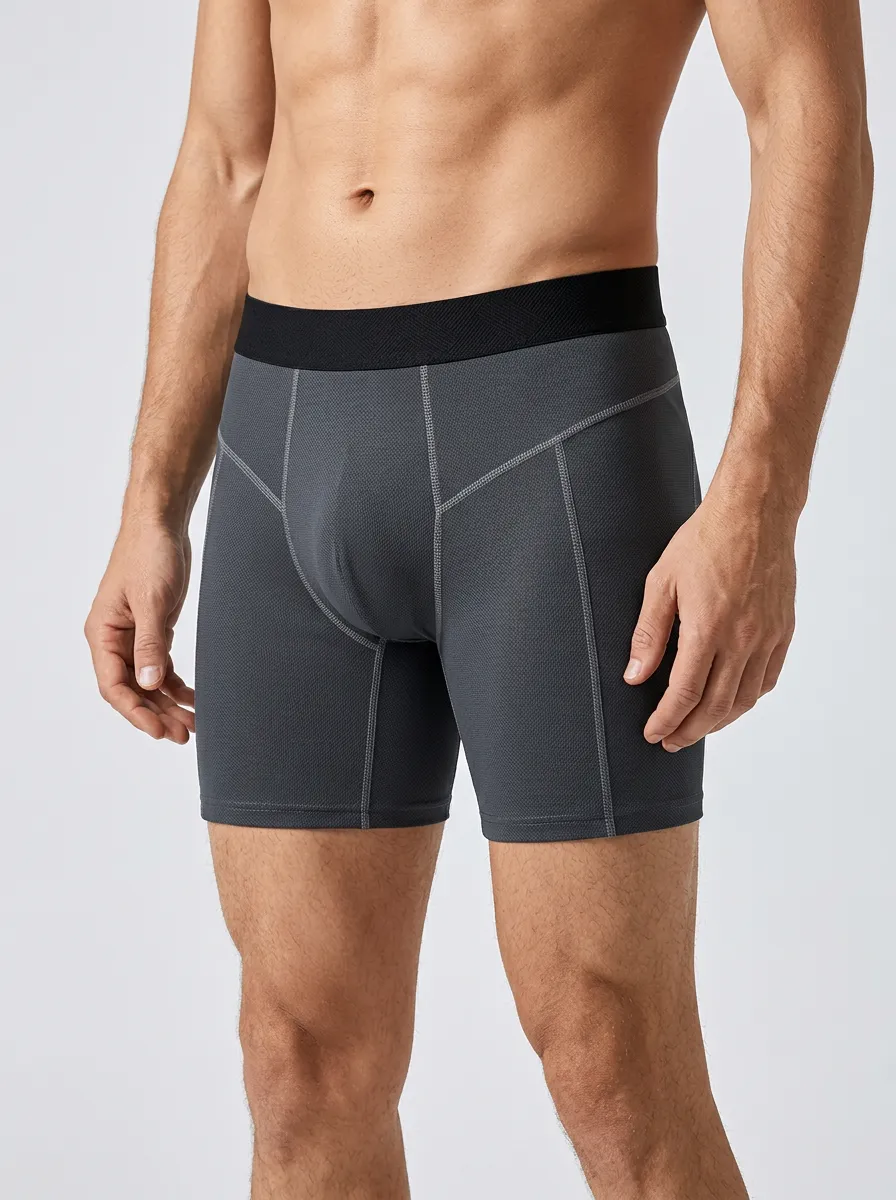 Dynamic Mesh Performance Athletic Silhouette Men's Boxer Briefs