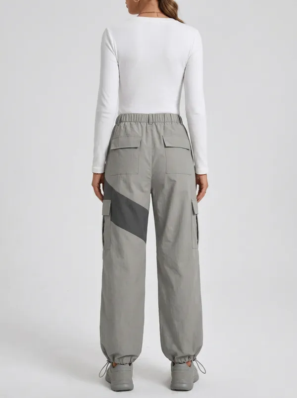 Women's Colorblock Utility Cargo Pants