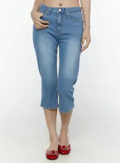 Capri Denim Shorts