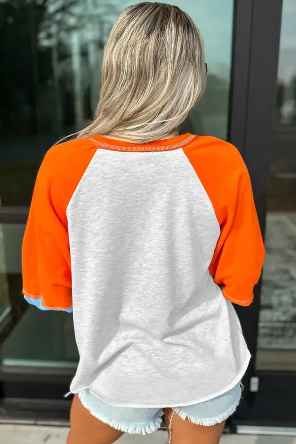 Women's Graphic Colorblock Sequin T-Shirt