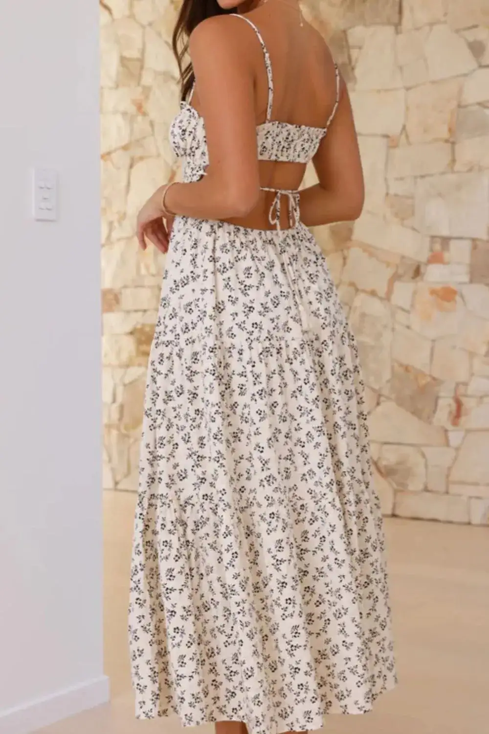 Soft Midi Cutout Dress