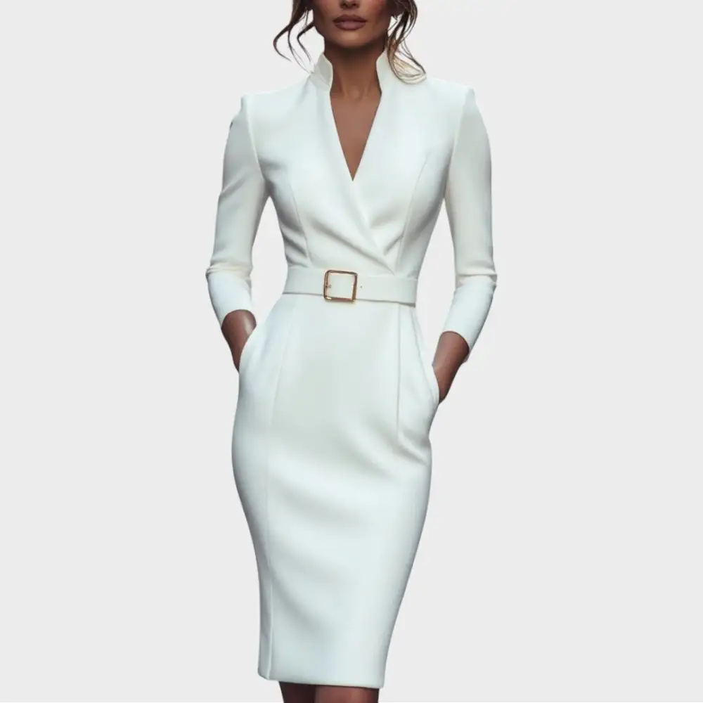 Relaxed Belted Everyday Midi Dress