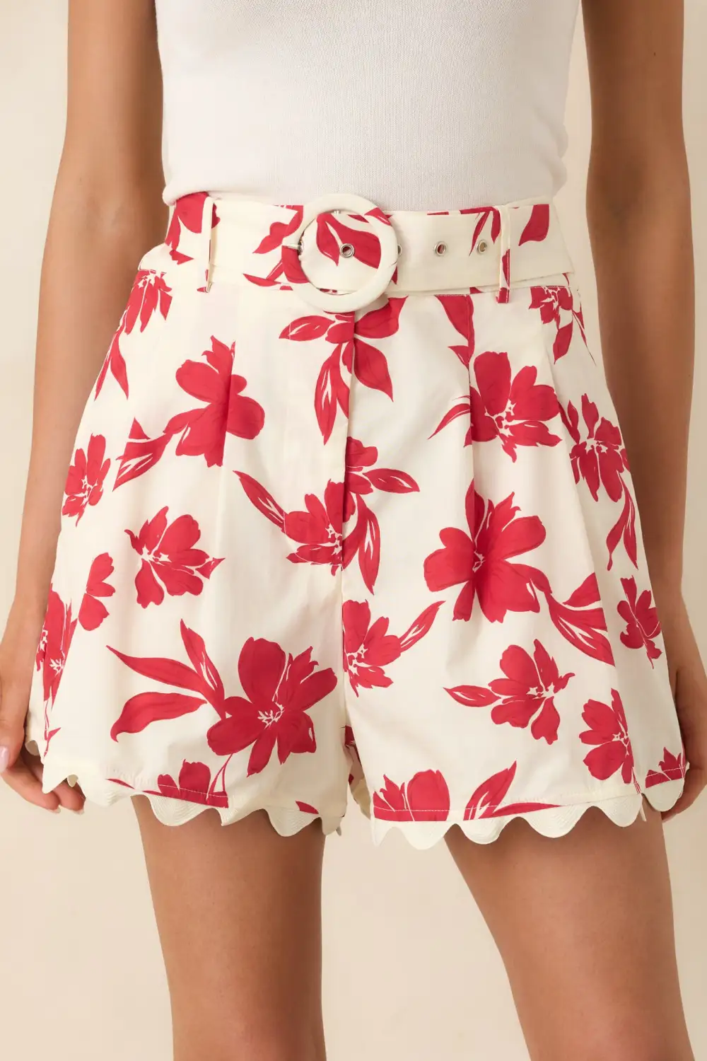 Laidback High Waisted Cotton Shorts