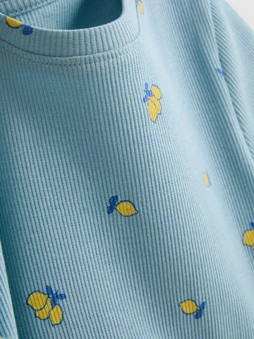 1.5-8yrs | Cotton Rich Ribbed Printed T-Shirt