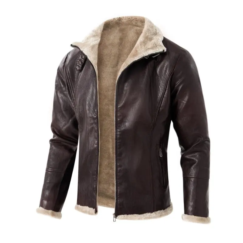 Tailored Zip Leather Jacket