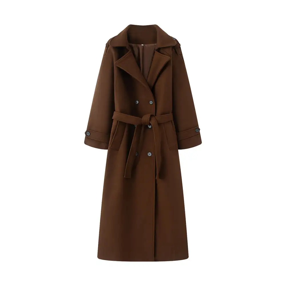Tailored Belted Trench Coat
