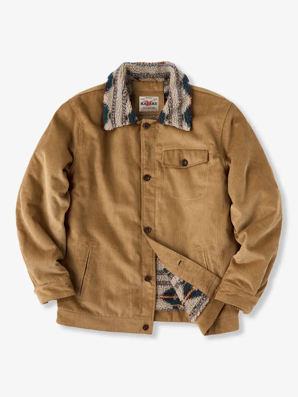 Men's Corduroy Fleece Lined Tailored Jacket