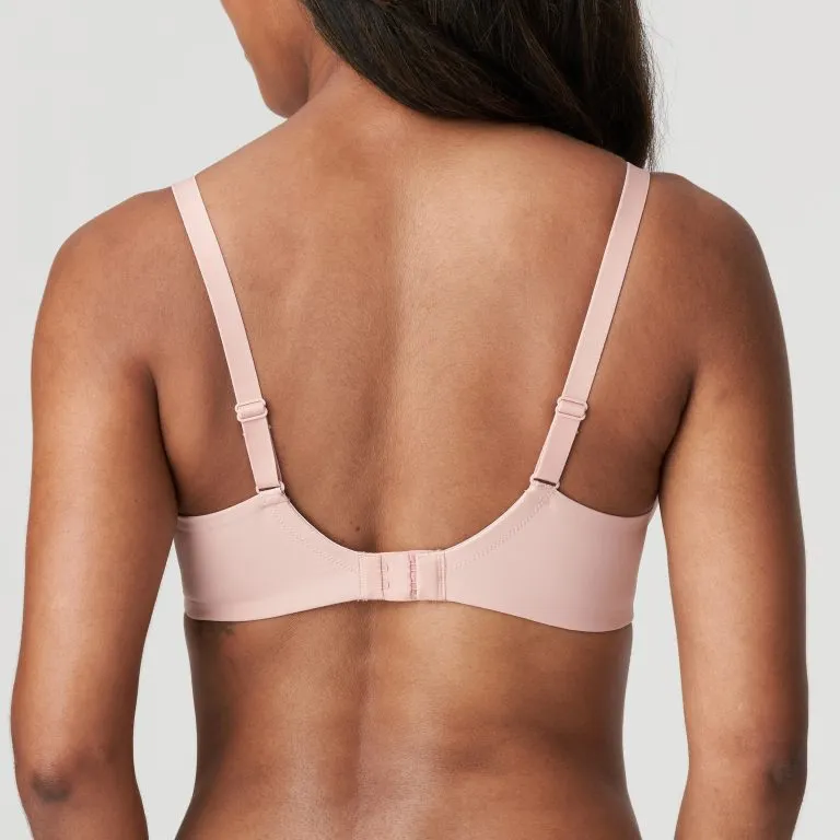 Women's Plunge Spacer Seamless Adjustable Straps Bonded Finish Mesh Microfiber Rounded Shape Bra