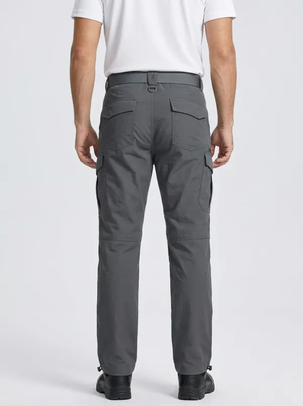 Men's Charcoal Grey Utility Cargo Cargo Pants