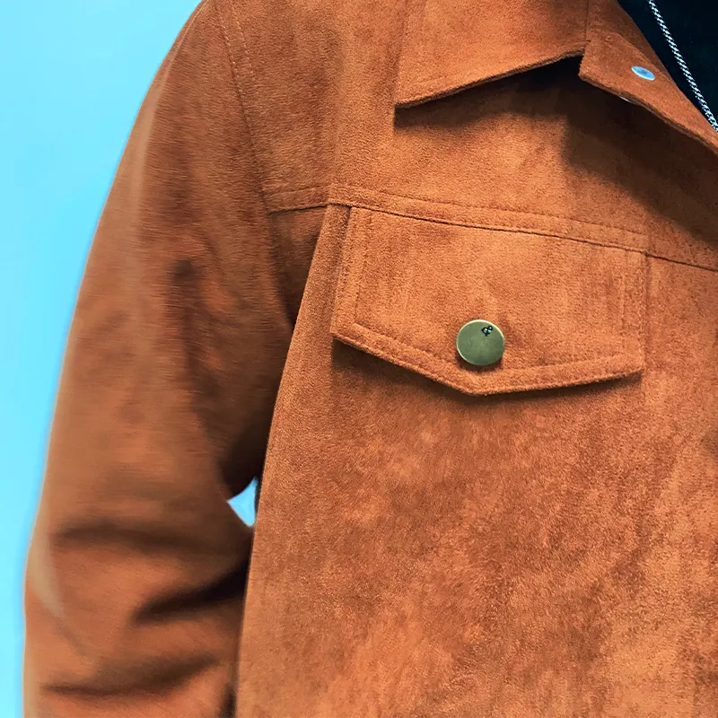 Textured Work Suede Jacket