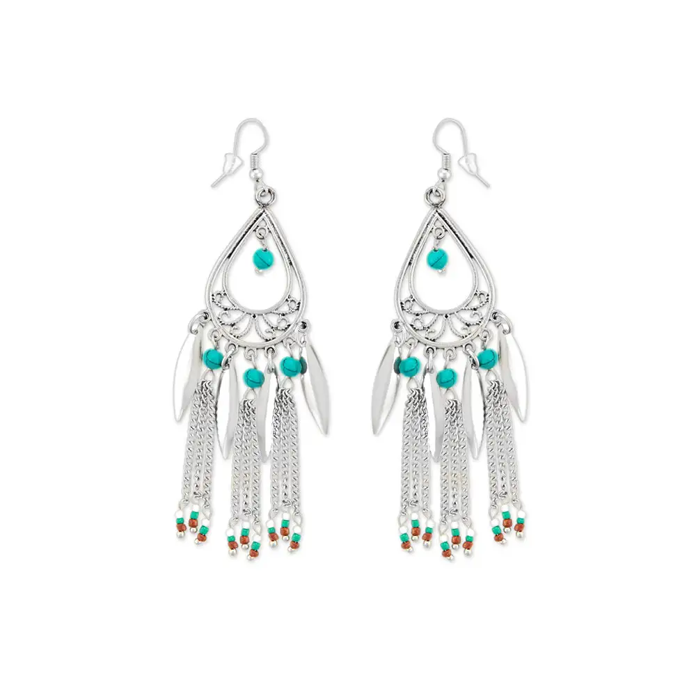 Linear Decorative Artful Statement Earrings