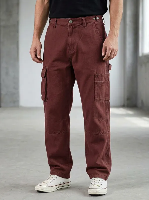 Men's Relaxed Canvas Tactical Utility Cargo Pants