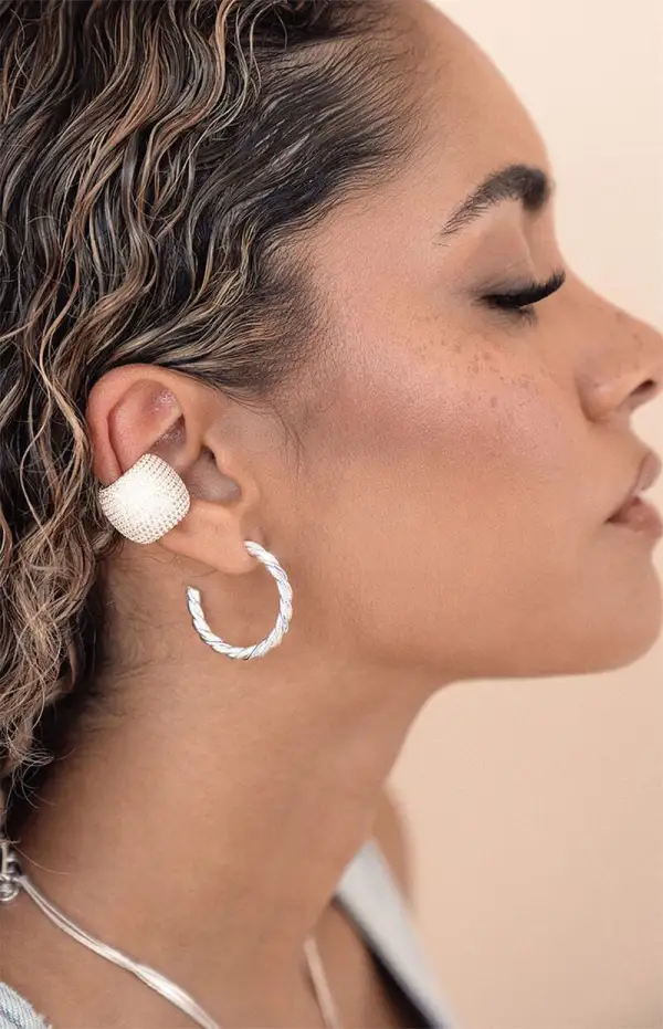 Ettika Crystal Statement Chunky Ear Cuff