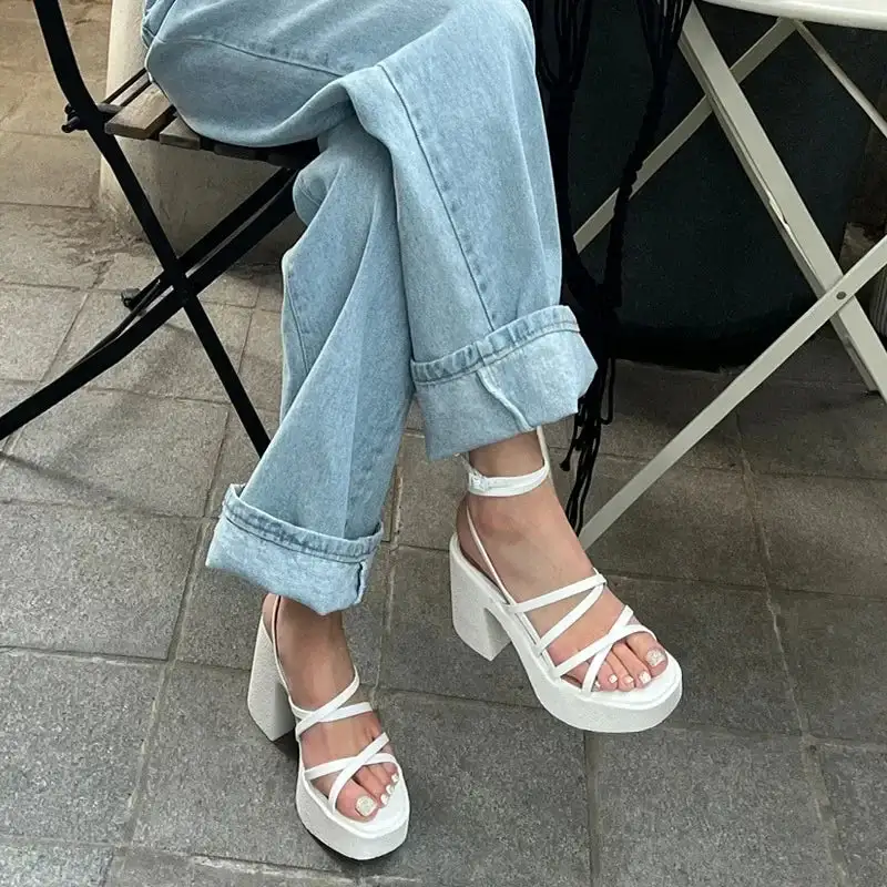 Lace-Up Ankle-Strap Gladiator Pumps