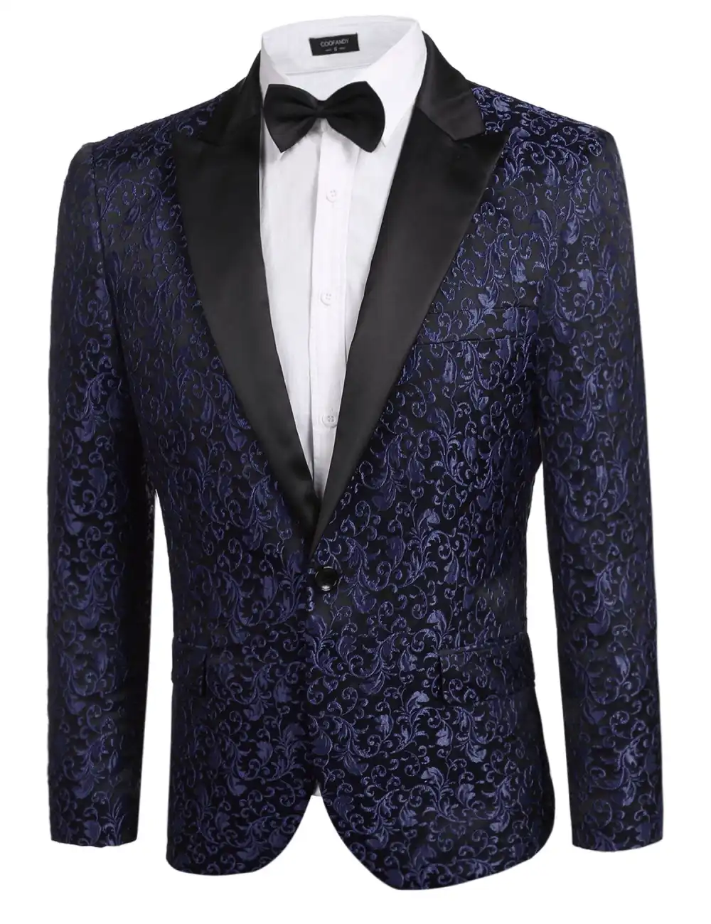 Linen Blend Floral Blazer Jacket