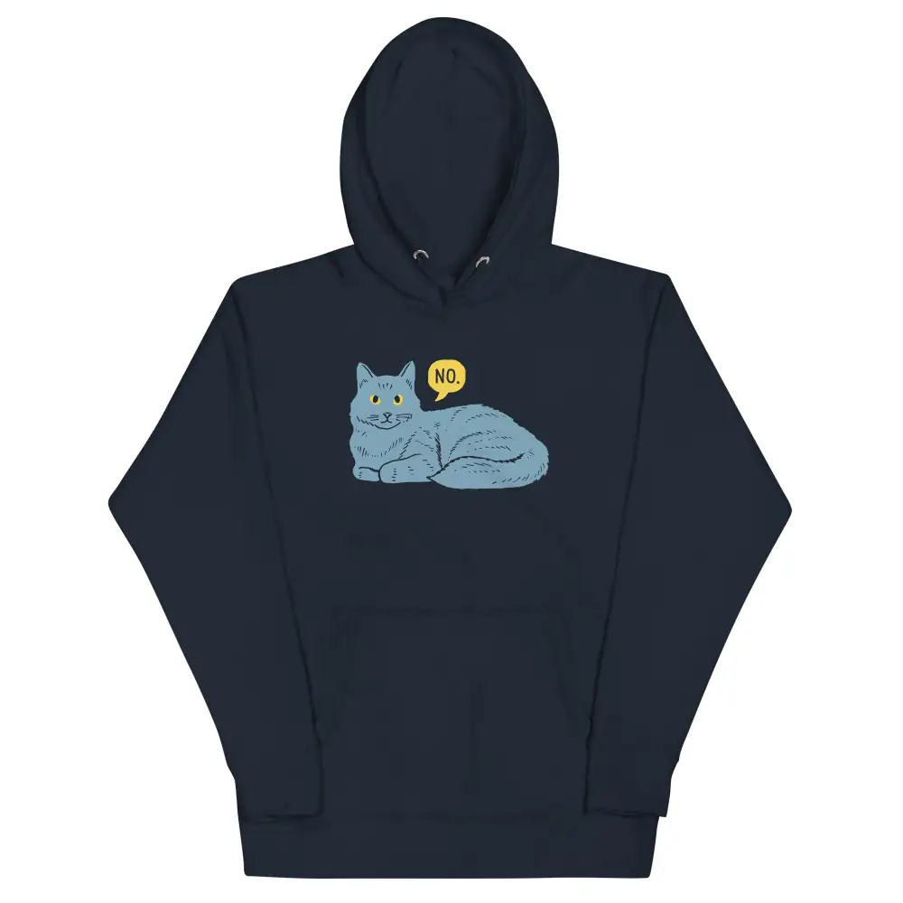 No Cat Unisex Comfort Hoodie