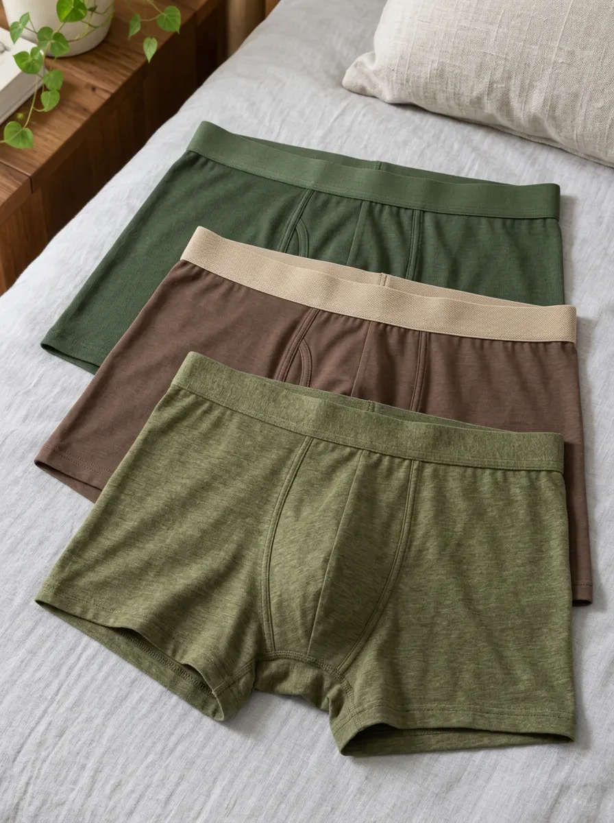 Men's Streamlined Collection Cotton Boxer Briefs Set