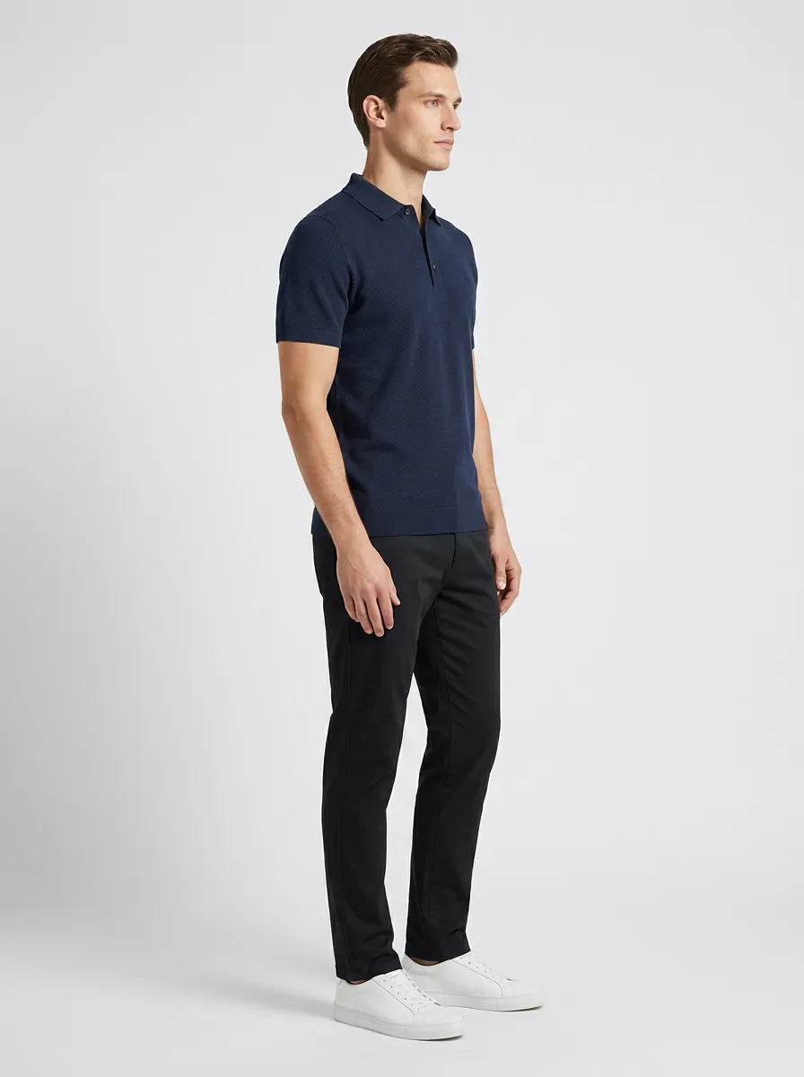 Refined Practical Men's Polo Shirt