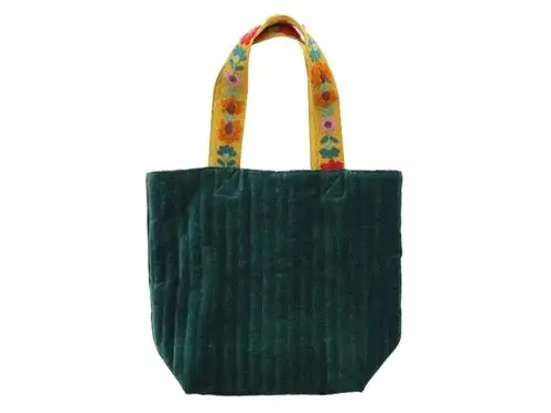 Openwork Cotton Polyester Tote Bag