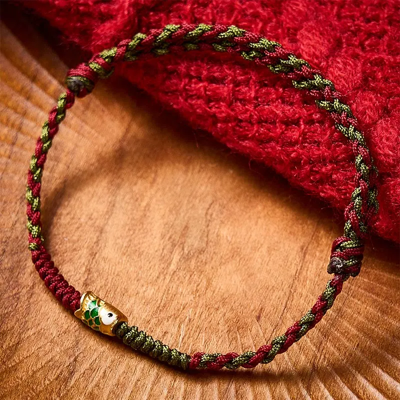 Cord Braided String Koi Fish Bracelet Anklet