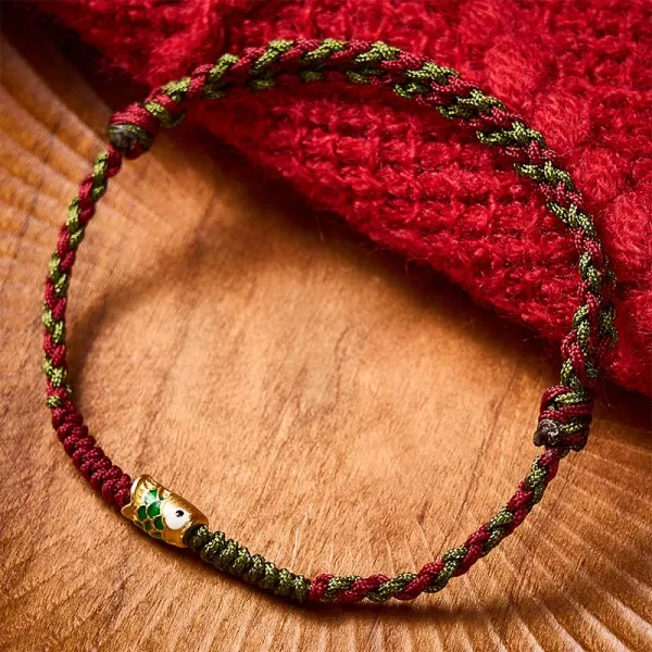 Cord Braided String Koi Fish Bracelet Anklet