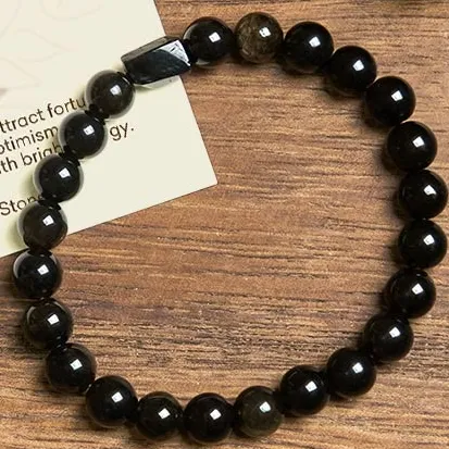 Everyday Obsidian Bracelet