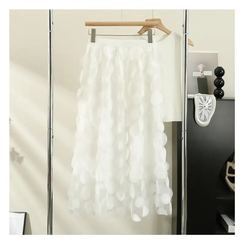 Classic Circle Mesh A-Line Skirt