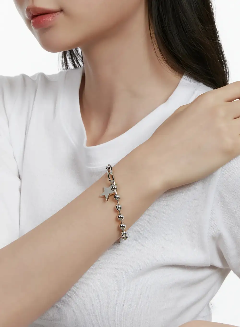 Bold Star Bead Bracelet