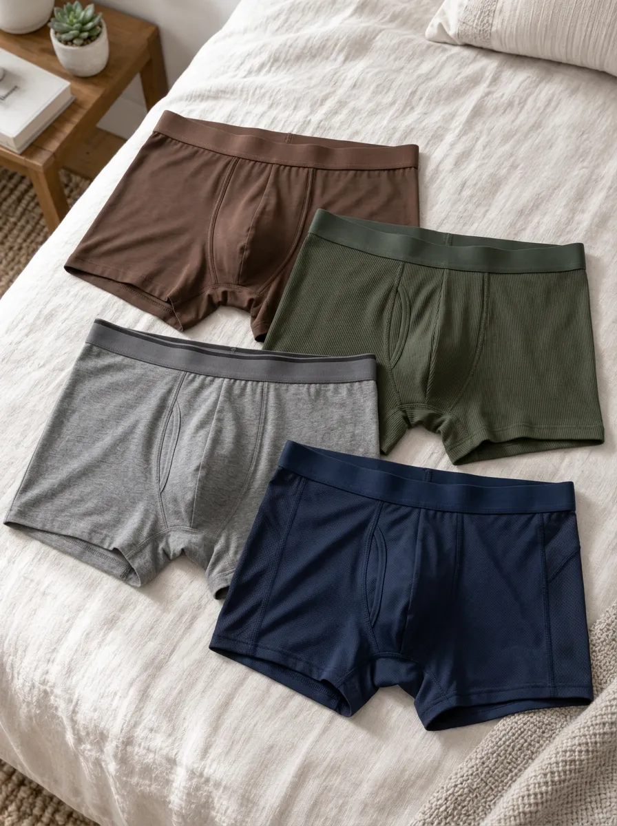 Men's Everyday Essentials Basic Comfort Boxer Briefs Set