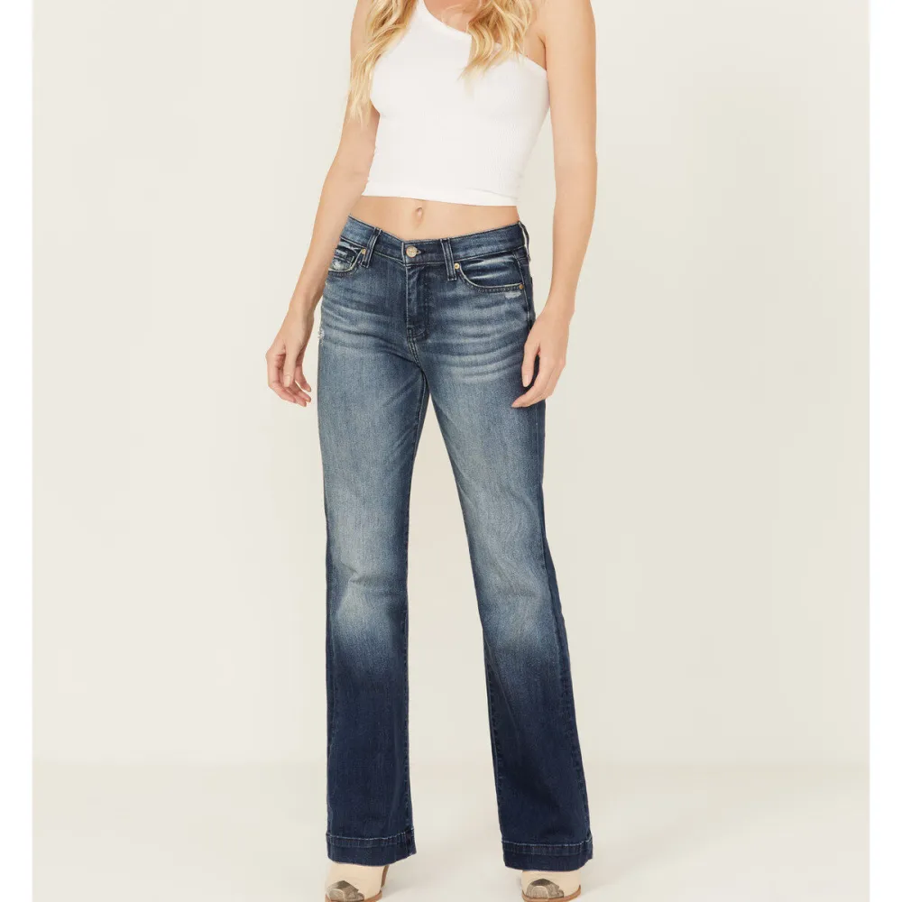 Women's Mid Rise Tailorless Jeans