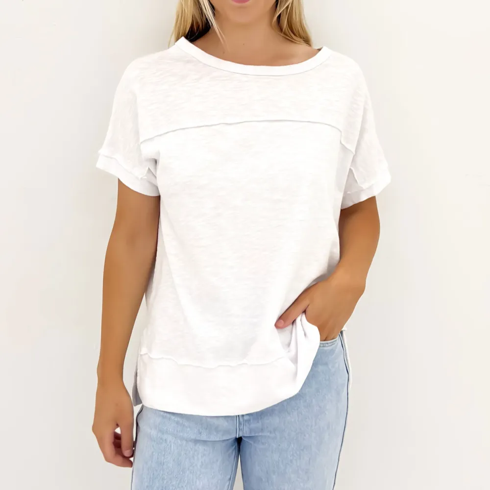 Raw Edge Classic Look Casual Tee