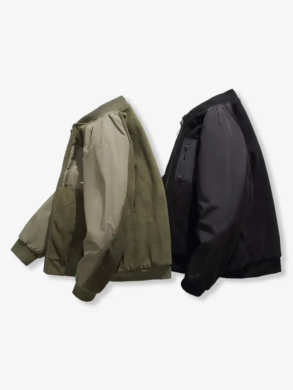 Men's Quilted Padded Bomber Jacket