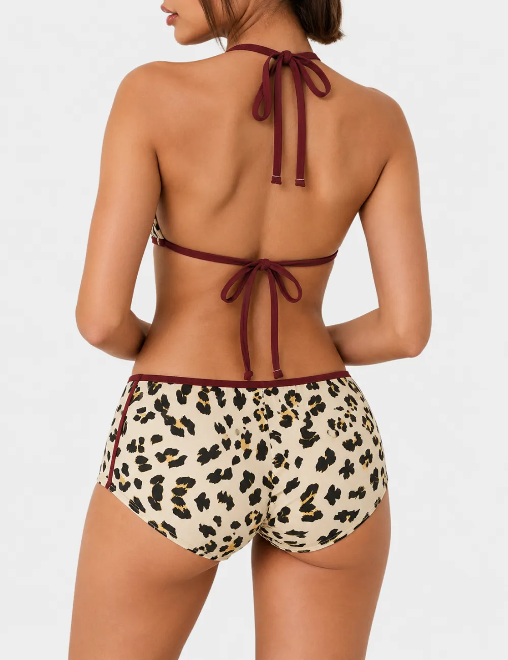 Halter Triangle Two Piece Bikini Set